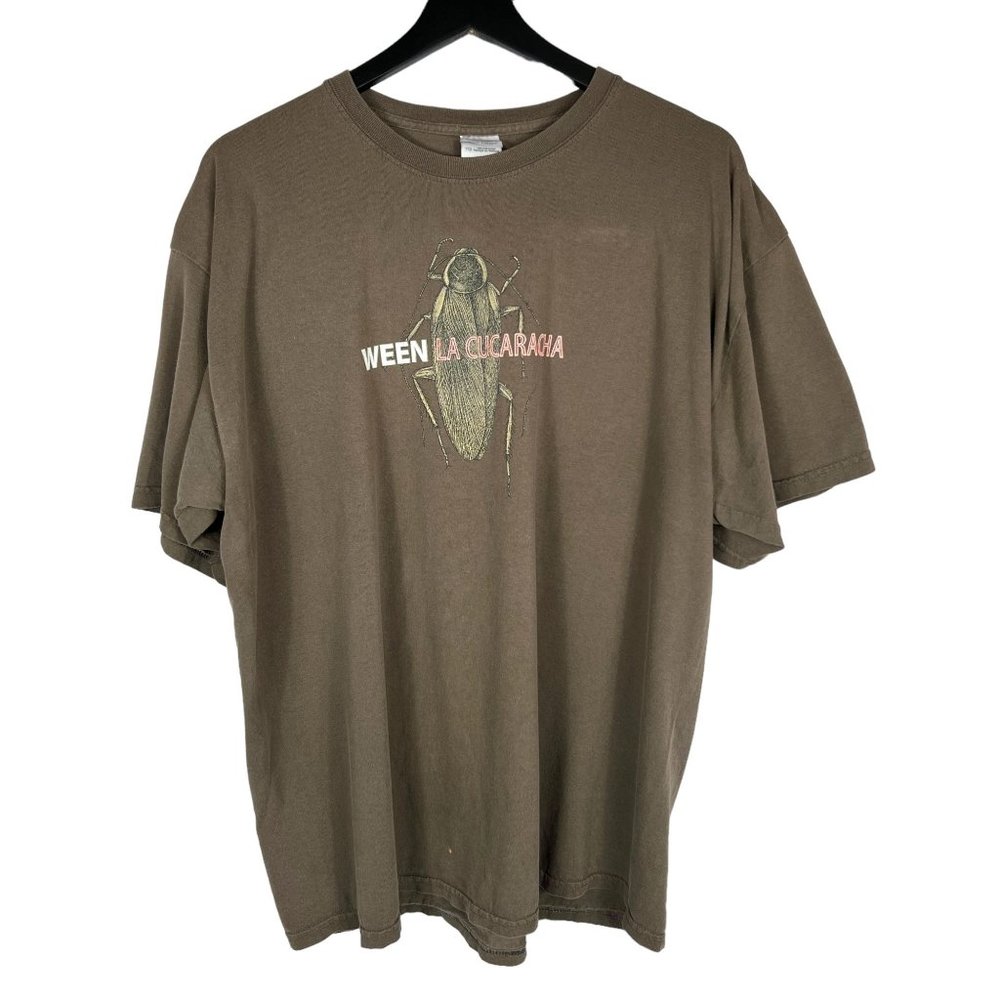 2007 Ween La Cucuracha Men's 100% Cotton Glidan Band T-Shirt in Brown Size XL